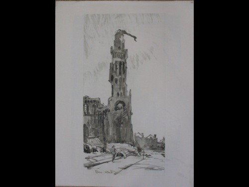 BONE David Muirhead War drawings: BONE David Muirhead (GLASGOW, 1876 - OXFORD, 1953) - War drawings. Londres, Authority of the War Office, 1918. Trente lithographies illustrant comme un reportage la Grande Guerre, avec des représe