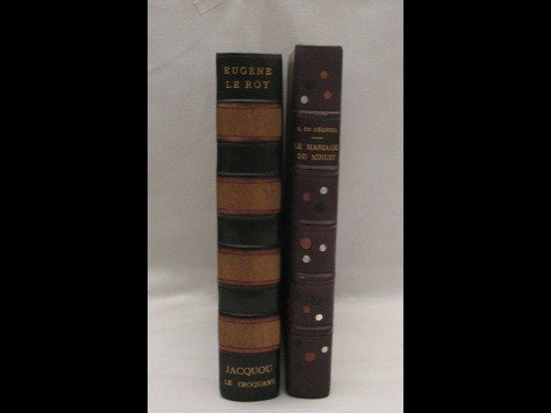 LE ROY Eugène Jacquou le Croquant. Bois de SOULAS: LE ROY, Eugène - Jacquou le Croquant. Bois de SOULAS. Paris A. & G. Mornay, «Les Beaux Livres», 1925. In-8 carré, demi-chagrin noir poli à coins, dos à quatre nerfs, entre-nerfs orné d'une band