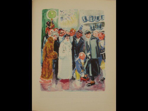 PROUST, Marcel - À la recherche du temps p: PROUST, Marcel - À la recherche du temps perdu. Édition illustrée de soixante-dix-sept aquarelles par VAN DONGEN. Paris, Gallimard, 1947. 3 volumes in-8 carré, cartonnage d