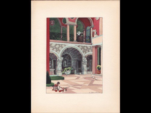 [Touchet, J.] BRANTÔME - Les Vies des dames galan: [Touchet, J.] BRANTÔME - Les Vies des dames galantes. Illustrations en couleurs et en noir de Jacques TOUCHET. Paris, La Belle Étoile, (1938). 2 volumes petit in-4, brochés, sous &eacut