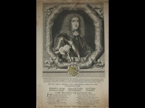 Martin BOUCHE D'APRèS GONZALES COQUES - Joa: Martin BOUCHE D'APRèS GONZALES COQUES - Joanni Domenico de Zunga. Antverpiae, Caspar Huberti, s. d. Burin. 330 x 270 mm. 3 petites perforations. Joints: - Willem HONDIUS (1598/9 - 1658/60) d'a