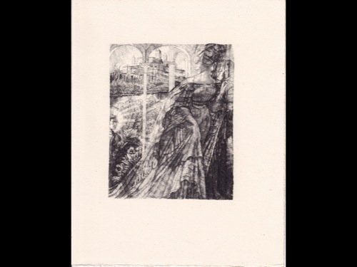 DANTE ALIGHIERI - Vita nova. Dessins et gravures d: DANTE ALIGHIERI - Vita nova. Dessins et gravures de Richard BRUNCK de FREUNDECK. Paris, Les Médecins Bibliophiles, 1950. Petit in-4, en feuilles, couverture crèmes, sous chemise et étui d'édition.