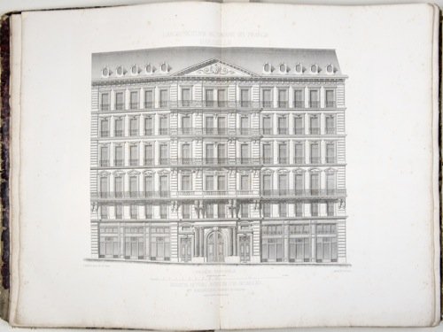 Ferdinand BARQUI - L'Architecture moderne en France. Ma: Ferdinand BARQUI - L'Architecture moderne en France. Maisons les plus remarquables des principales villes des départements. Plans, coupes, élévations, détails de construction, etc. Paris, J. Baudr