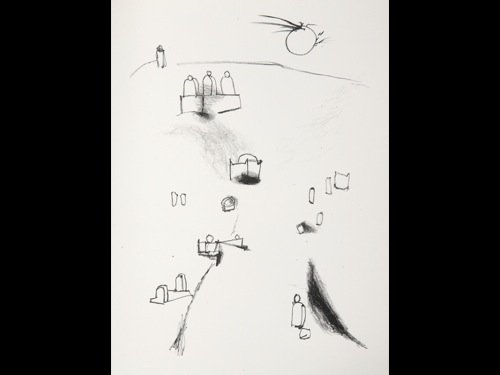 André GIDE - Les Nourritures terrestres. Lithographies: André GIDE - Les Nourritures terrestres. Lithographies originales de André MARCHAND. Paris, Grenier à Sel, 1948. In-4, en feuilles, couverture rempliée, sous chemise et étui d'édition. Lettrines