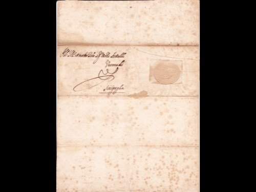 Claude de MEDICIS (1604-1648) - Lettre au marquis Antal: Claude de MEDICIS (1604-1648) - Lettre au marquis Antaldi. Pesaro, 27 novembre 1621. Manuscrit d’1 p. sur double feuillet de papier (270 x 200 mm); sceau de papier. Lettre de Claude de Médicis, pri