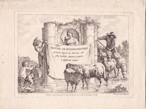 Balthasar Anton DUNKER (1746 - 1807) - Recueil de petit: Balthasar Anton DUNKER (1746 - 1807) - Recueil de petites figures gravées d'après les desseins des plus habilles Maîtres, propres à différents usages. Paris, chez Huquier, [circa 1749-1761]. Suit