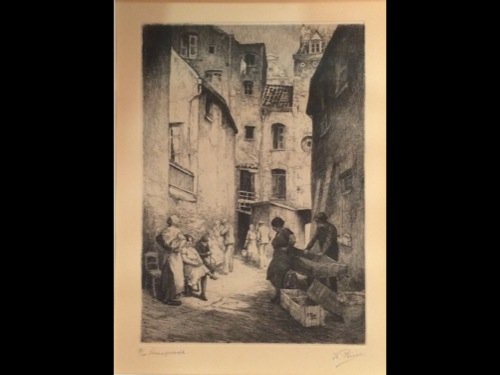 Kurt PEISER (ANVERS, 1887 - UCCLE, 1962) - Straatjesvol: Kurt PEISER (ANVERS, 1887 - UCCLE, 1962) - Straatjesvolk. Eau-forte. 300 x 212 mm au TC. Titre et justification (97/100) en bas à gauche dans la marge. Nom de l'artiste en bas à droite dans la marge