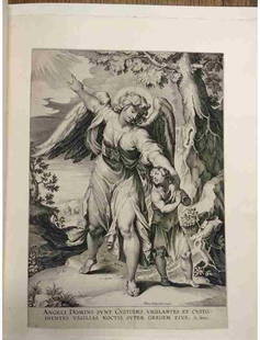 Pieter de JODE II (1606-1670/74) - Angeli domini sunt c: Pieter de JODE II (1606-1670/74) - Angeli domini sunt custodes… XVIIe siècle. Belle épreuve. Titre dans la marge inférieur : « ANGELI DOMINI SUNT CUSTODES… ». Nom du graveur/éditeur au bas