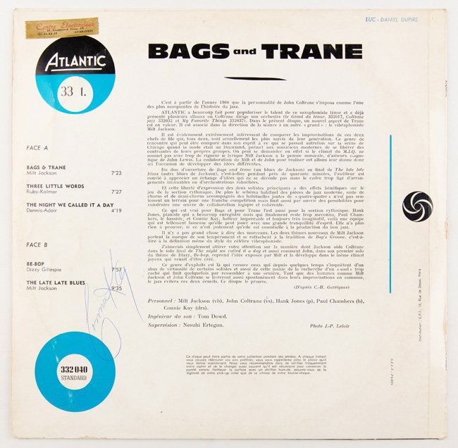Milt JACKSON - Lot de 3 disques SIGNÃ‰S par Milt (1 of 5)