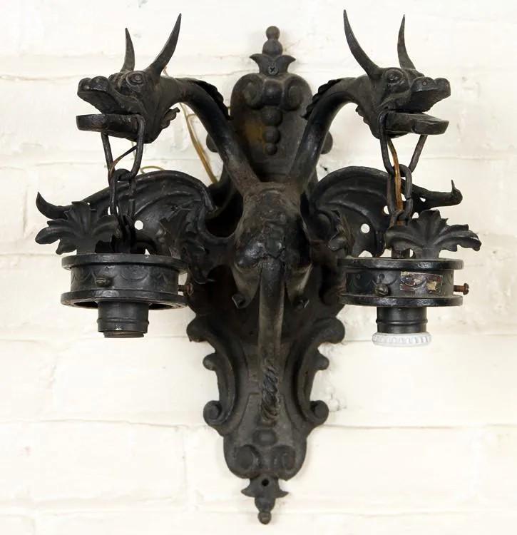 WROUGHT IRON WALL SCONCE MANNER SAMUEL YELLIN (1 of 6)