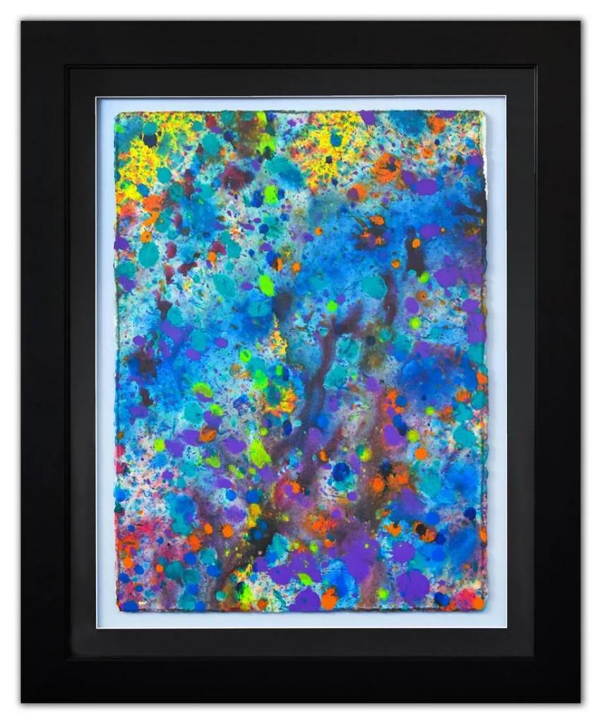 Wyland, "Pollack Coral Reef" Original Watercolor - Framed (1 of 3)