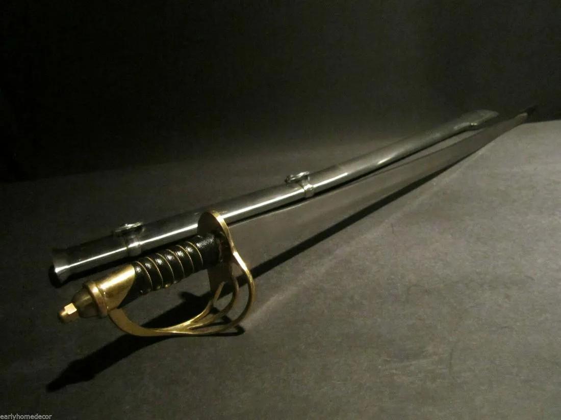 26" Small Cavalry Civil War Carbon Steel Sword (1 of 9)