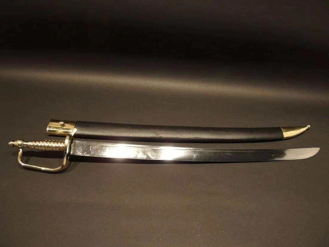 Revolutionary War English Officer Hanger Cutlass Sword (1 of 10)