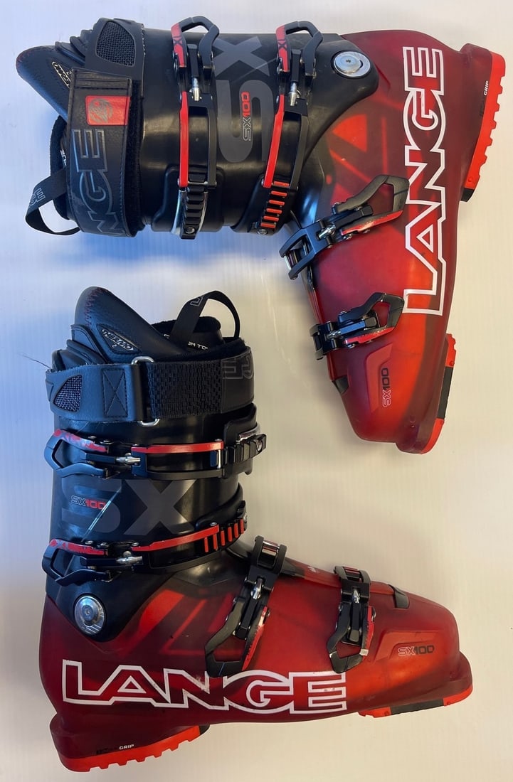 Lange Ski Boots SX 100 - Black & Red: Lange Ski Boots SX 100 - Black & Red