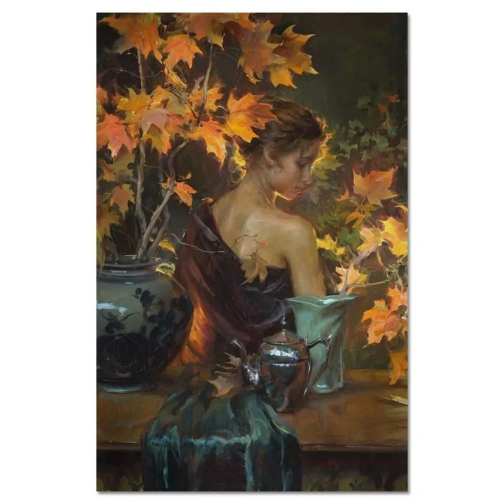 Dan Gerhartz, "October Glow" Limited Edition Giclee on Canvas,: October Glow" is a limited edition giclee on canvas by Dan Gerhartz, numbered and hand signed by the artist. Includes Letter of Authenticity. Measures approx. 27" x 27