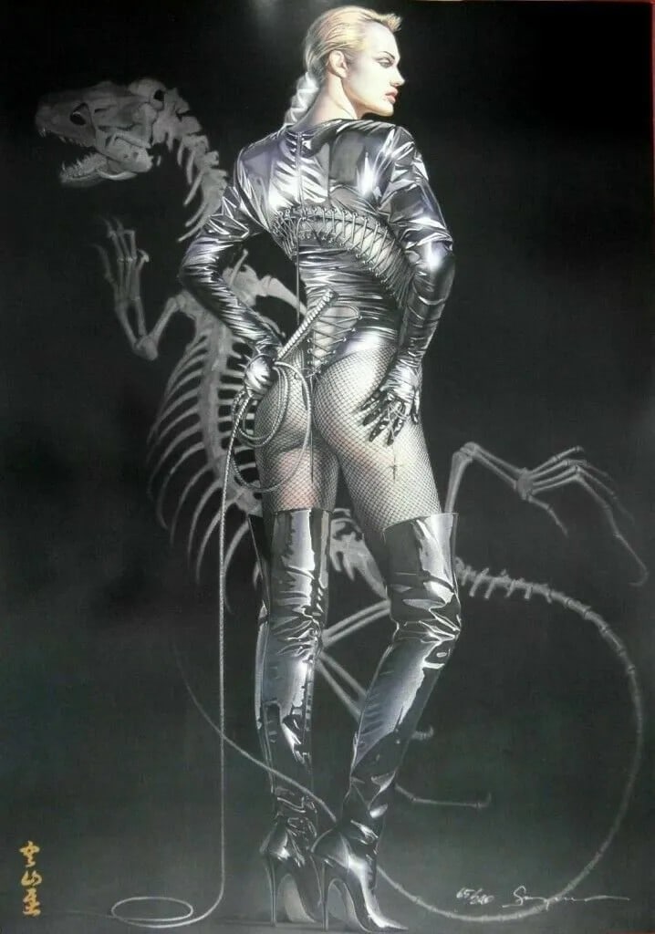 Hajime Sorayama - Large Print #17 Rare Hand Signed 39" x 27": Hajime Sorayama - Large Print #17 Rare LE Litho Hand Signed and Numbered Lithograph on Paper Size: 39 x 27 Inches Please note that this is a sold out print. Hajime Sorayama is known for his fine art,