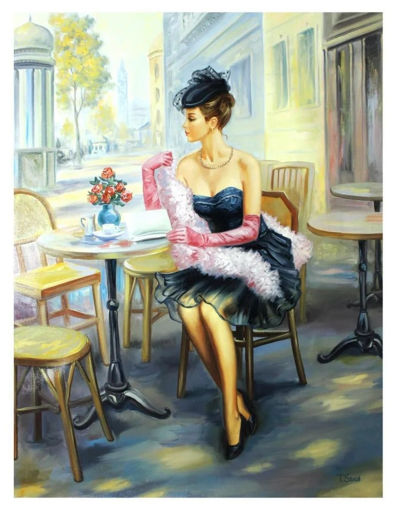 Taras Sidan, "Magenta" Original Giclee on Canvas: Artist: Taras Sidan. Medium: Original Giclee on Canvas. Title: Magenta. Size (Unframed): 40" x 30". Limited Edition: Edition of 195. Certificate of Authenticity: From the publisher.
