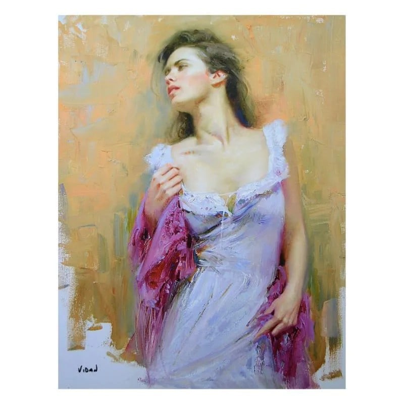 Vidan, Untitled #1: Untitled #1 is a limited edition giclee on canvas by Vidan, nephew and protege of Pino (1939-2010). Numbered and hand signed by the artist. Includes Certificate of Authenticity! Measures approx. 20"