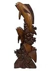 LARGE CARVED WOOD FISH SCULPTURE 40" (1 of 6)