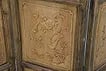 4 Panel Chinese Folding Screen, Carved Scenes - 4