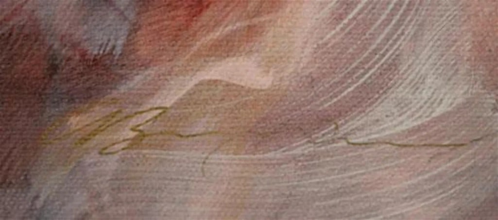 Gary Benfield, "Red Chaise" LE Giclee on Canvas - 2