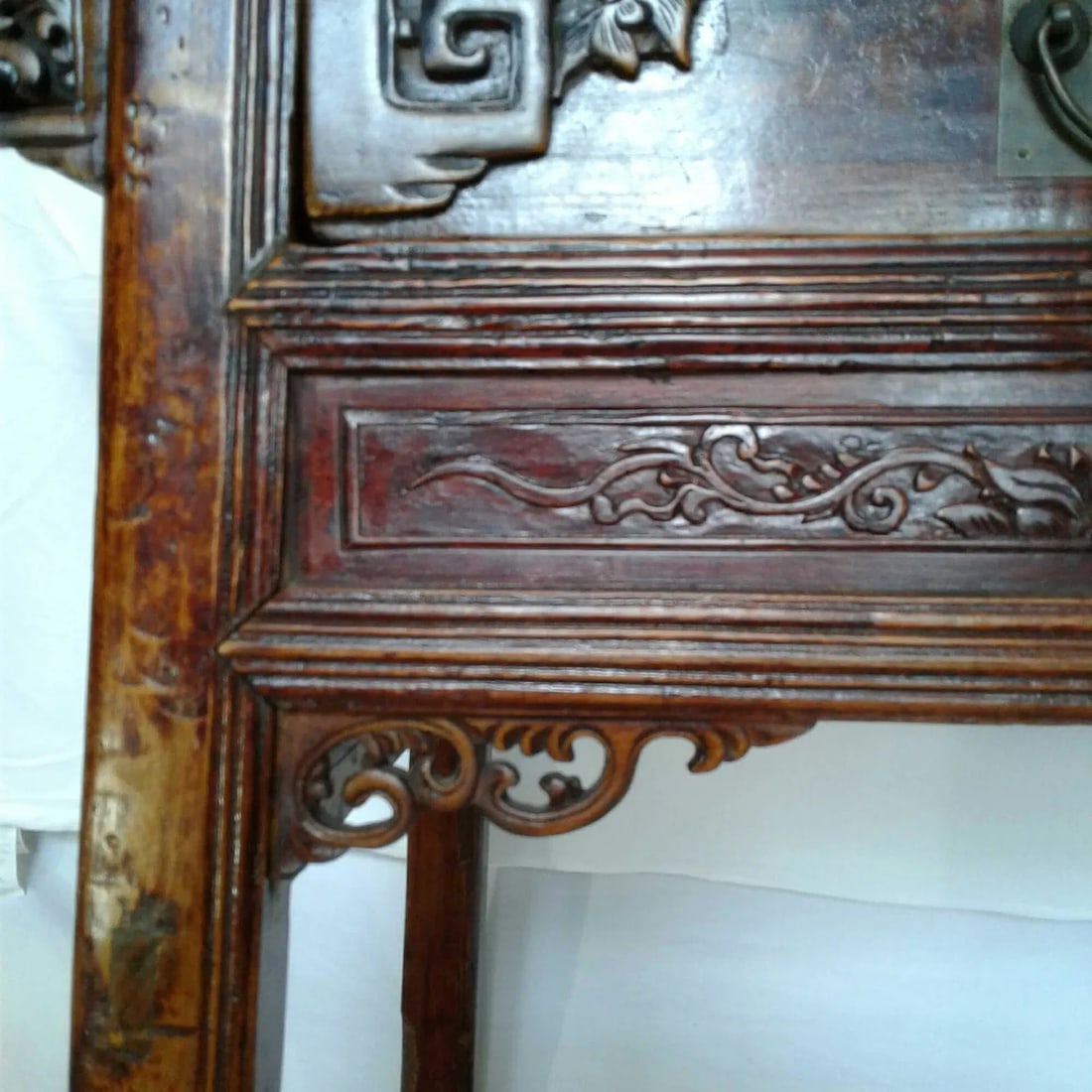 Asian Hand Carved Buffet Table - 16