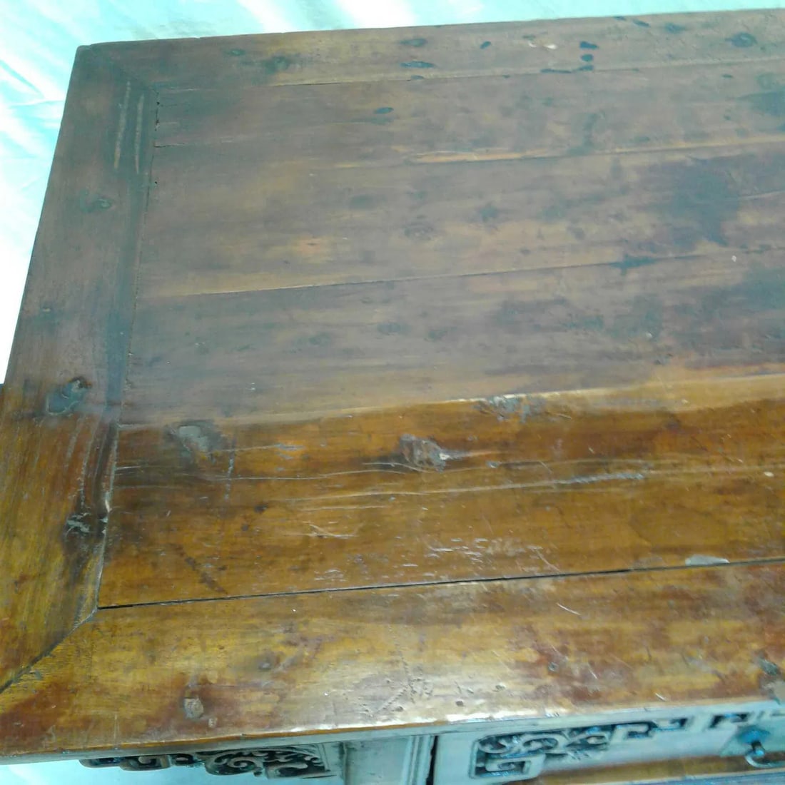 Asian Hand Carved Buffet Table - 7