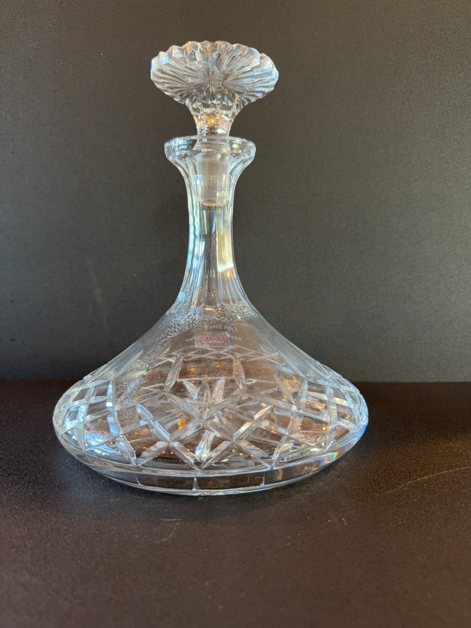 Cut Crystal Decanter with Stopper - 2