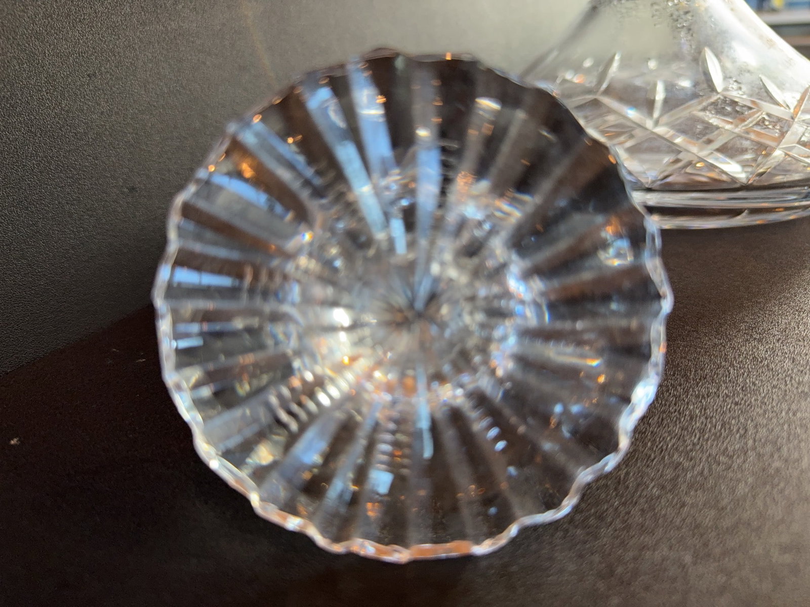 Cut Crystal Decanter with Stopper - 8