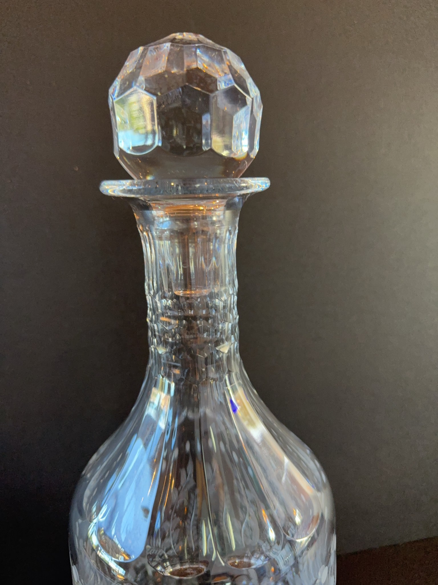 Cut Crystal Decanter with Stopper - 4