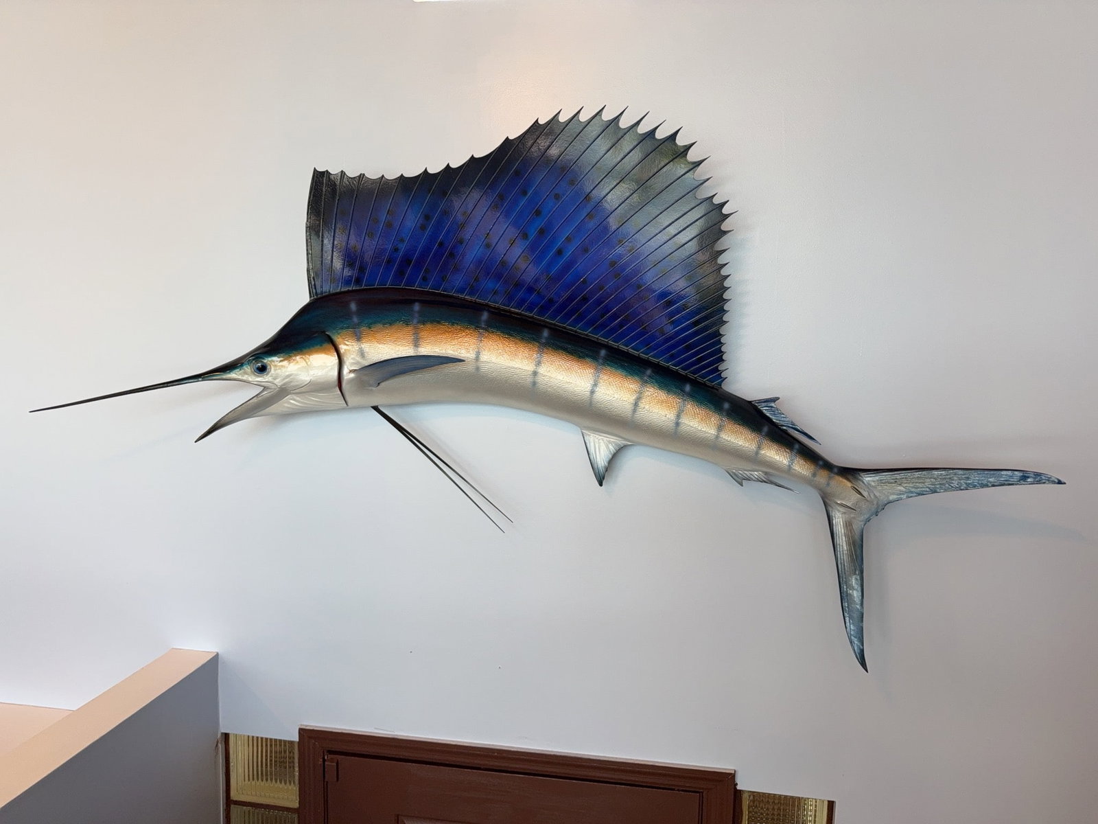 80" Large Sailfish Wall Mount Replica - 2