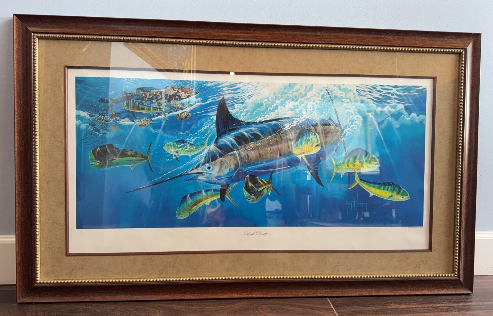 Guy Harvey "Depth Charge" Limited Edition Signed Print - 2