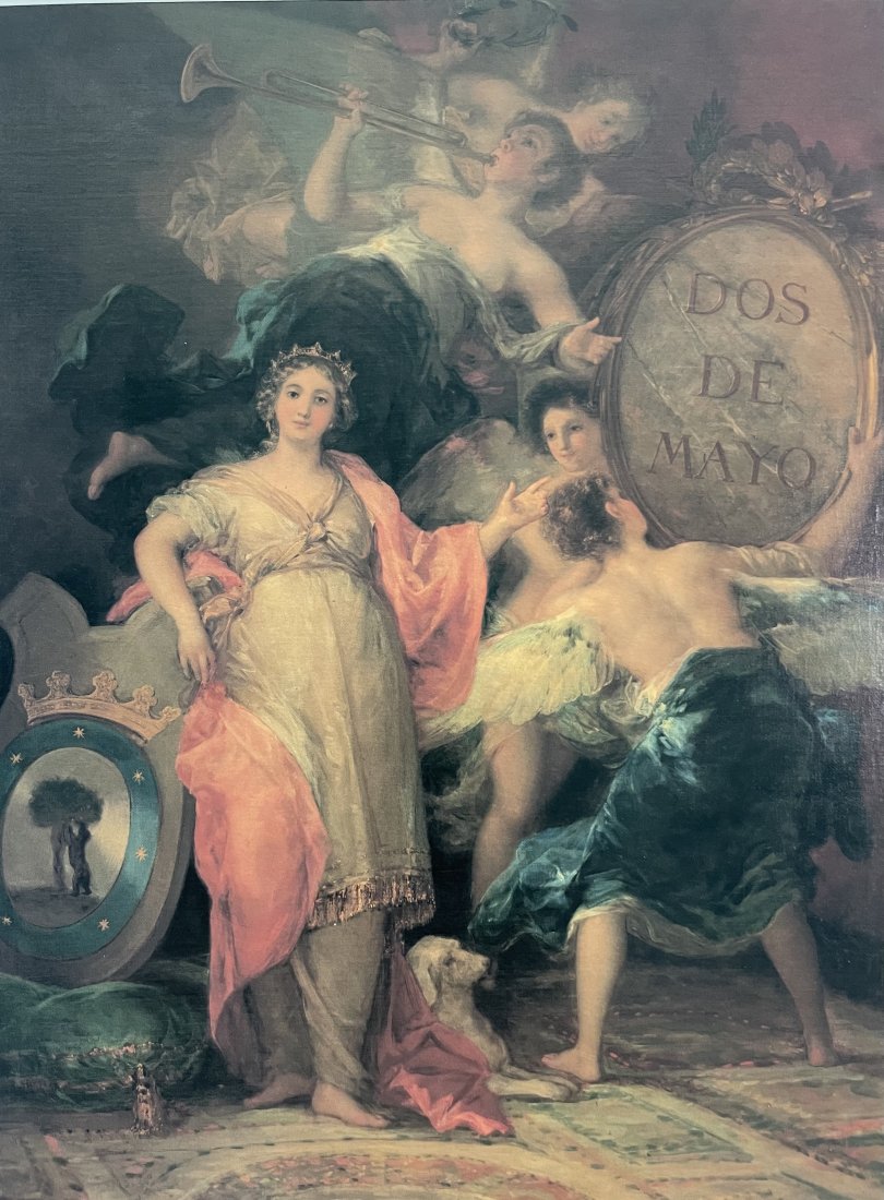 XII : Francisco De Goya "Alegoria de la Villa de Madrid", 1810.: Francisco De Goya Y Lucientes (1746-1828) "Alegoria de la Villa de Madrid", 1810. Oleo/lienzo 260x195 cm. Museo Municipal de Madrid. You are bidding on a beautifull Hard-Cover Quality Print, Made in S