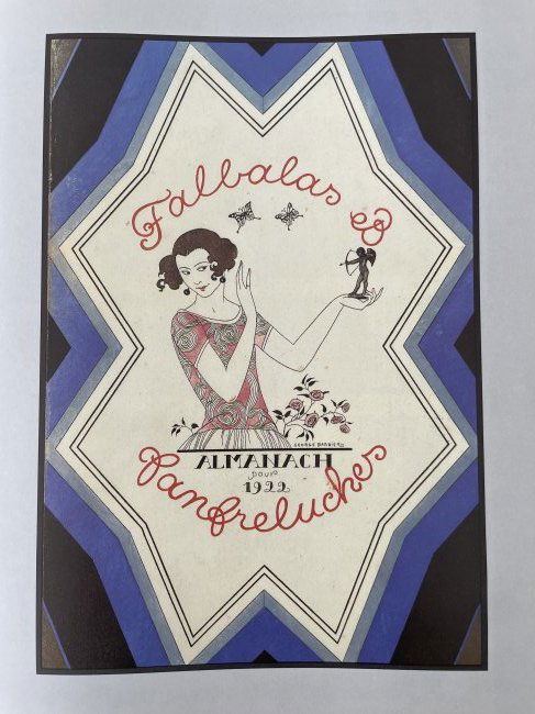 Fashion magazine cover, 1922. George Barbier.: Color illustration of high quality printing (size 21x14cm) based on papier mache (size 38x28cm). Georges Augustin Barbier (1882-1932) one of the most highly regarded illustrators Art Deco movement. Hi