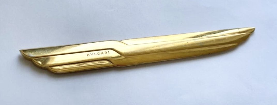 Vintage Rare letter Opener 1970s "Bvlgari". (1 of 1)