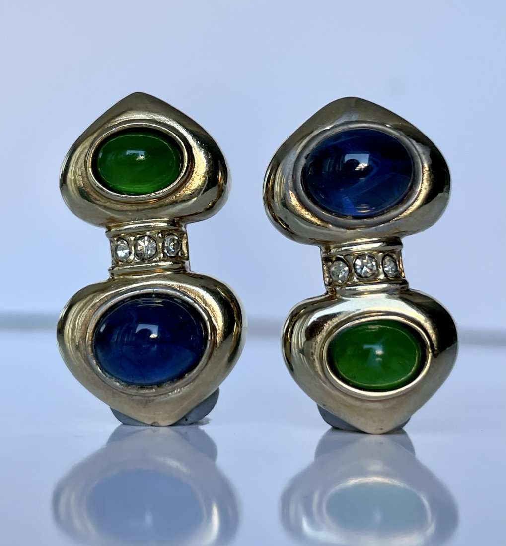 Vintage Lady Earrings "Two Hearts". (1 of 2)