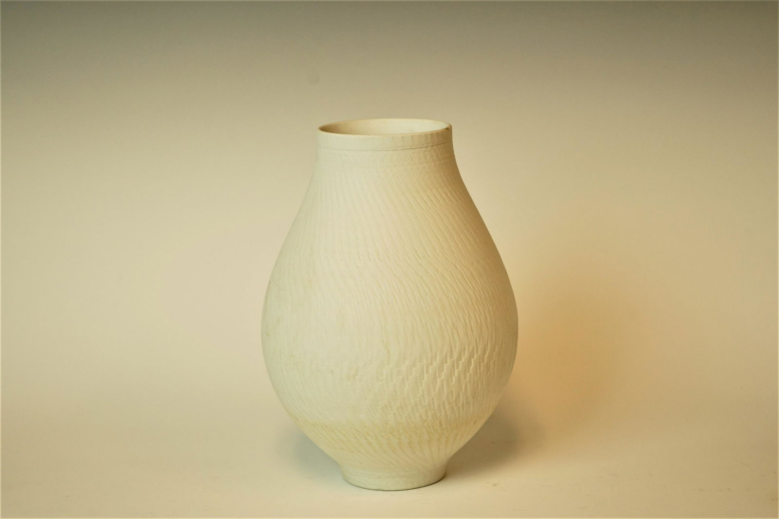Japanese Style Hand Carved Pottery Vase (1 of 6)