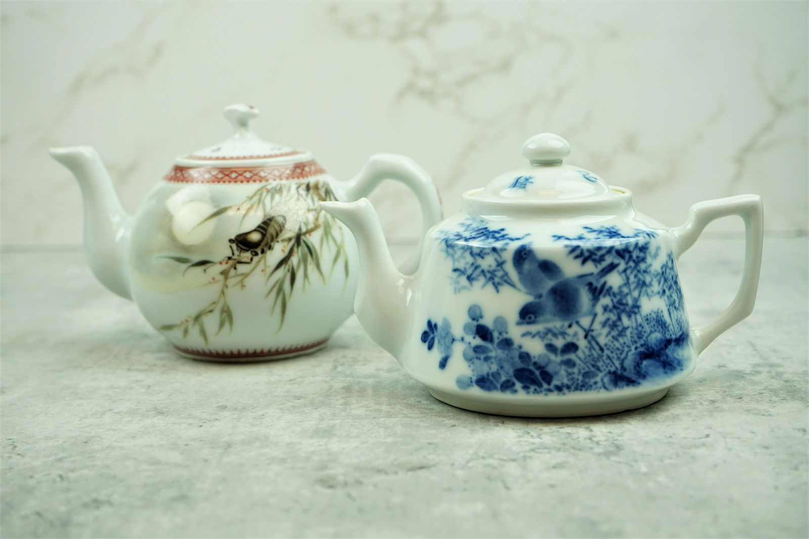 Vintage Chinese Porcelain Teapot(2 Pieces) (1 of 11)