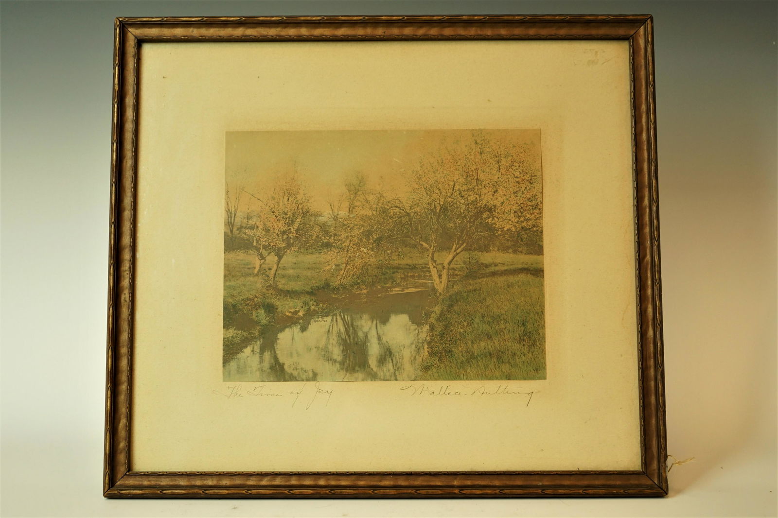 "The Time Of Joy" Chormolithgraph Of Sheep,Wallace Nutting Signed (1 of 5)