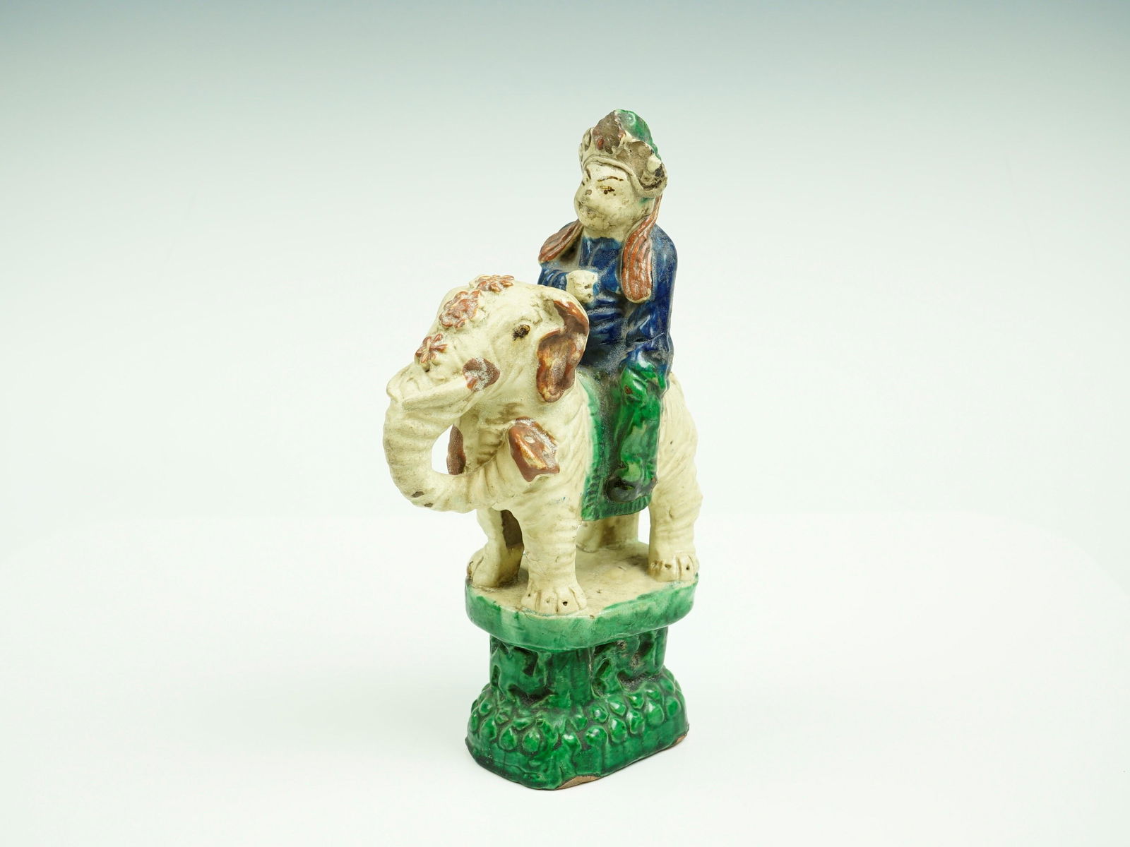 Antique Qing Man Riding an Elephant Roof Tile, CIrca 1821-851 (1 of 7)