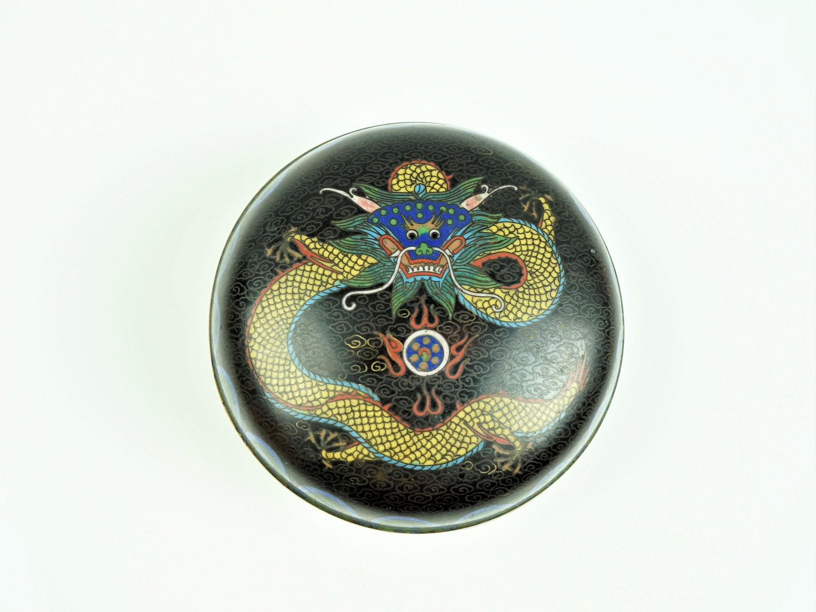 Dragon Cloisonne Box and Cover Qing Dynasty (1 of 8)