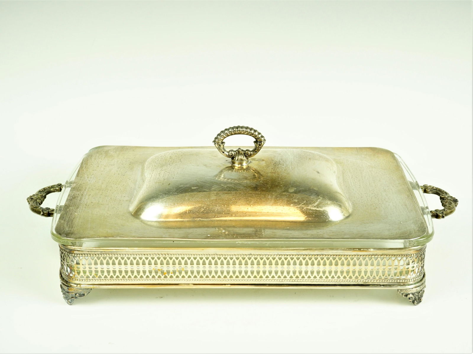 vintage International Silver silverplate chafing dish warming stand buffet server (1 of 3)