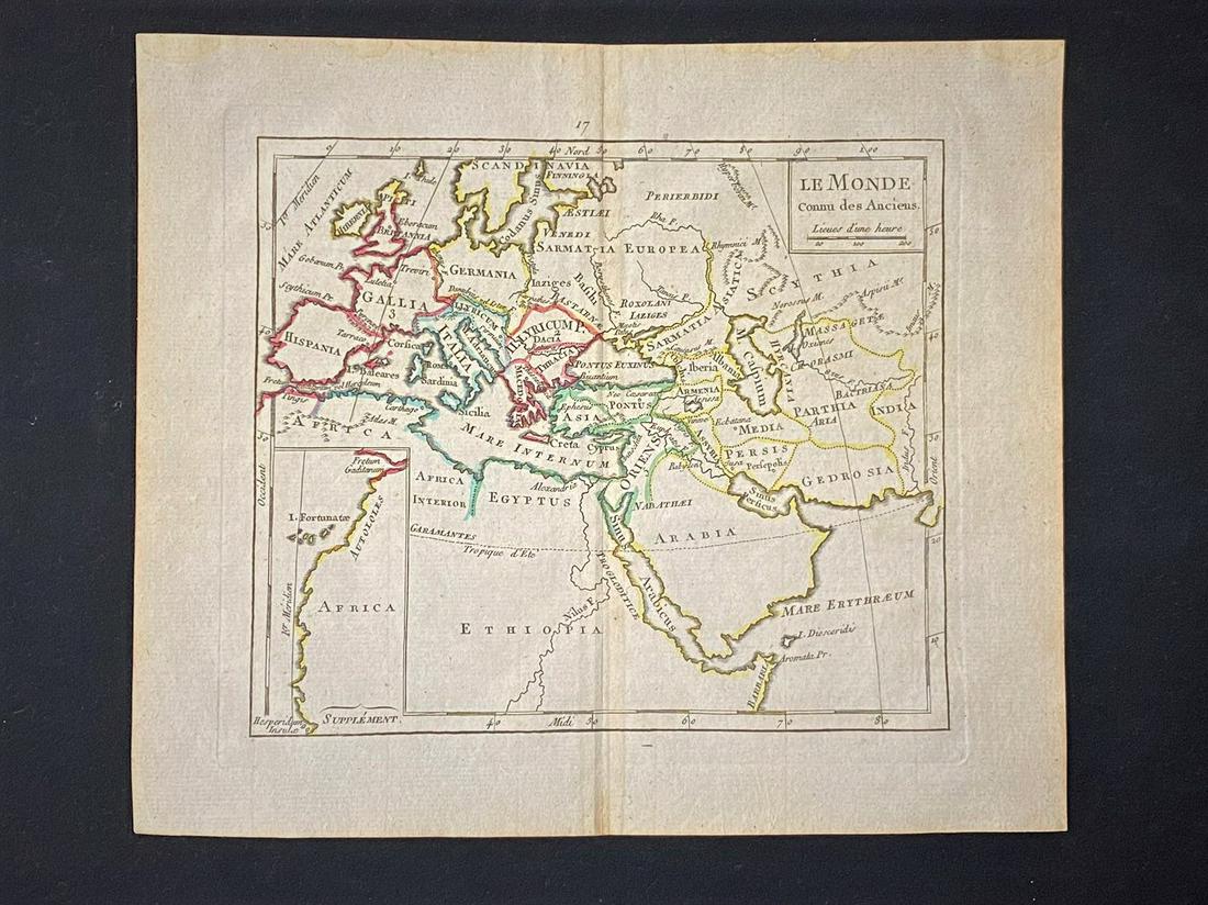 1810 Published,Ancient world Roman empire map (1 of 2)