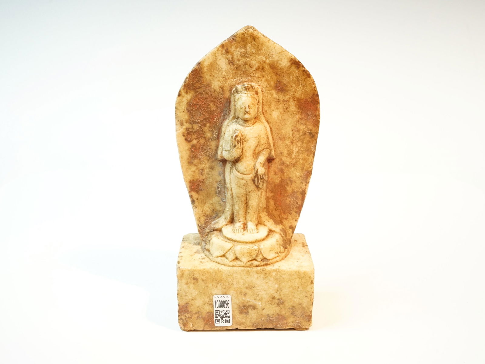 A CHINESE CARVED WHITE MARBLE BUDDHIST STELE-Wei Dynasty(AD.543) (1 of 10)