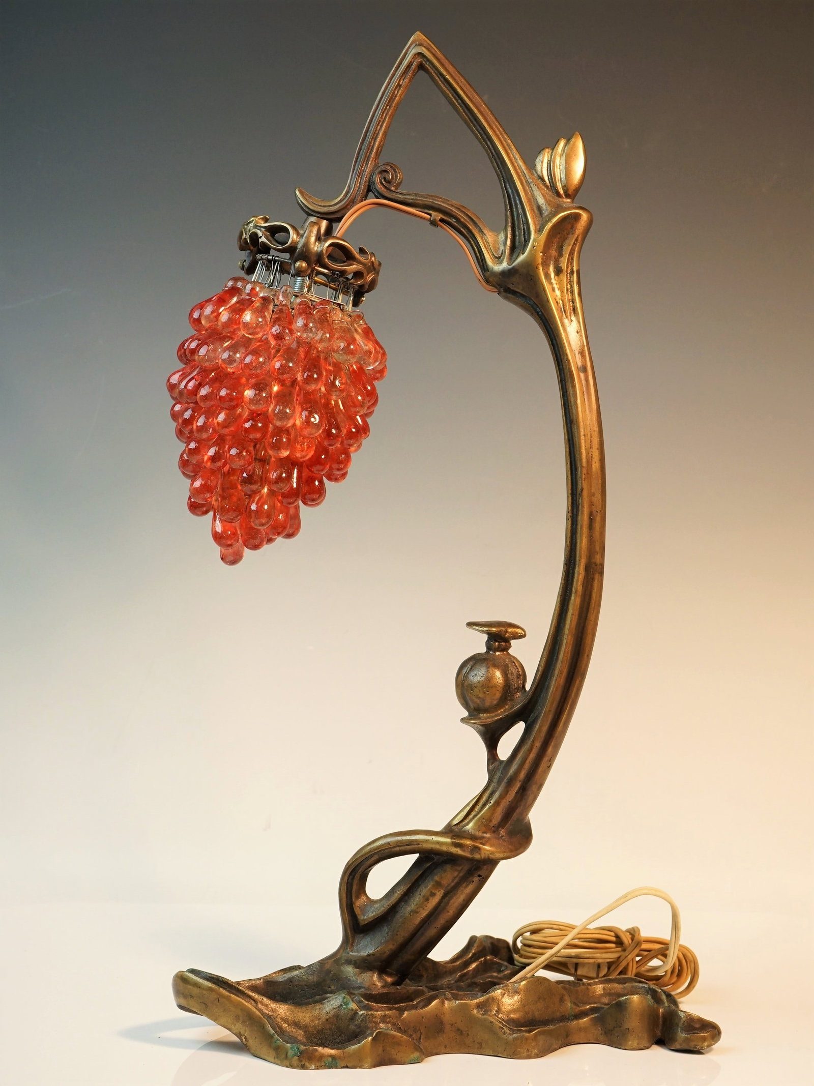 Murano bronze lamp vine with grapes (1 of 7)