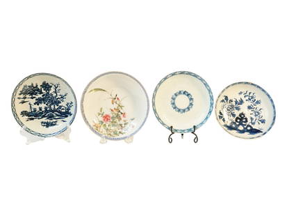 Three blue and white dishes,and famille rose dish, qing dynasty: Shipping: We offer in-house shipping services for most small items. This means that we will take care of packing and shipping the items directly to you. For larger or specialized items, we recommend