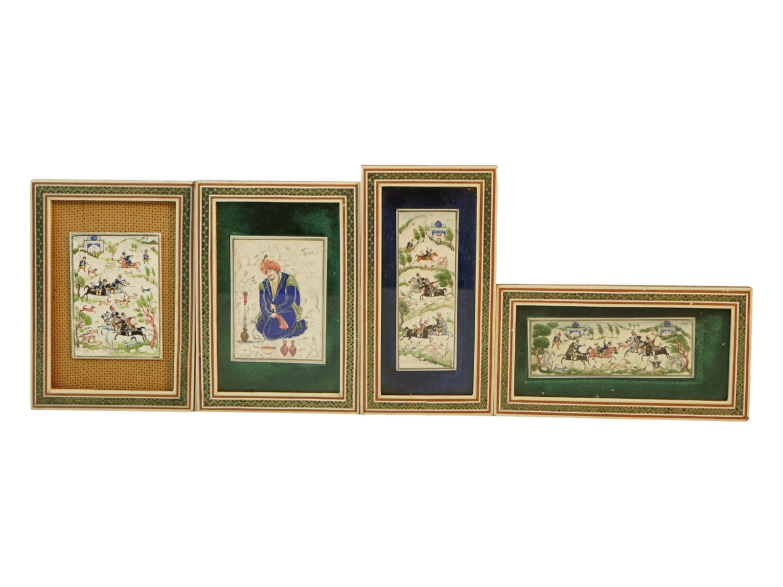 Four persian miniatures  paintings (1 of 5)