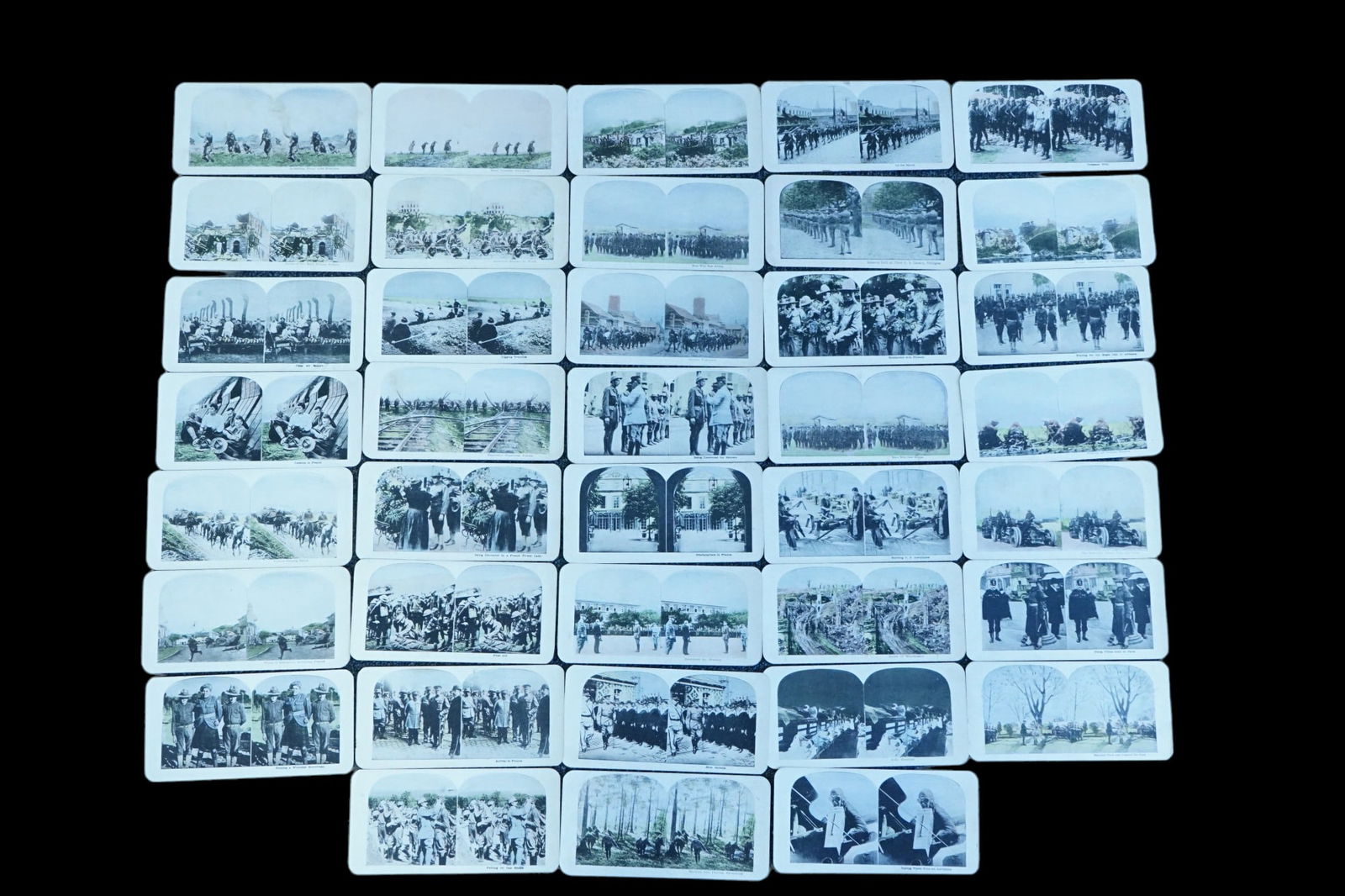 Lot of 31 color stereoview cards (1 of 10)
