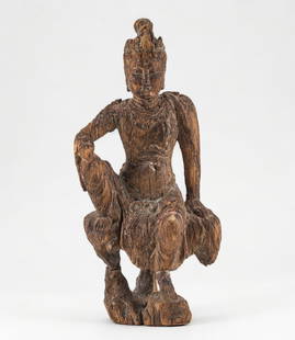 Chinese ming dynasty carved wood statue of guanyin: Shipping: We offer in-house shipping services for most small items. This means that we will take care of packing and shipping the items directly to you. For larger or specialized items, we recommend u