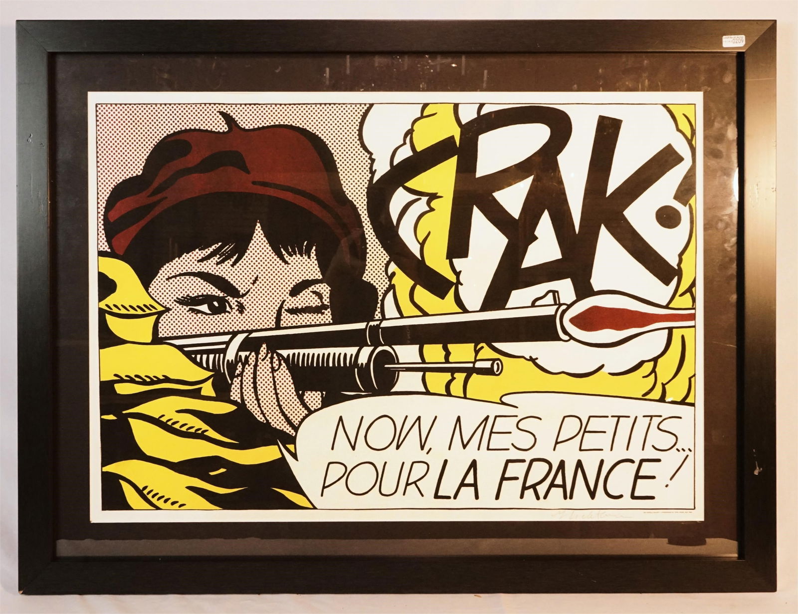 Vintage lithograph Crak by Leo Castelli gallery ,Signed (1 of 3)